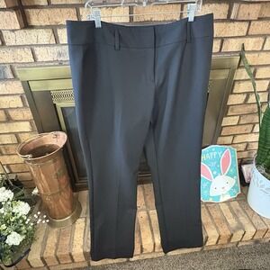 NWT Worthington women's black pants size 16 straight leg, mid rise